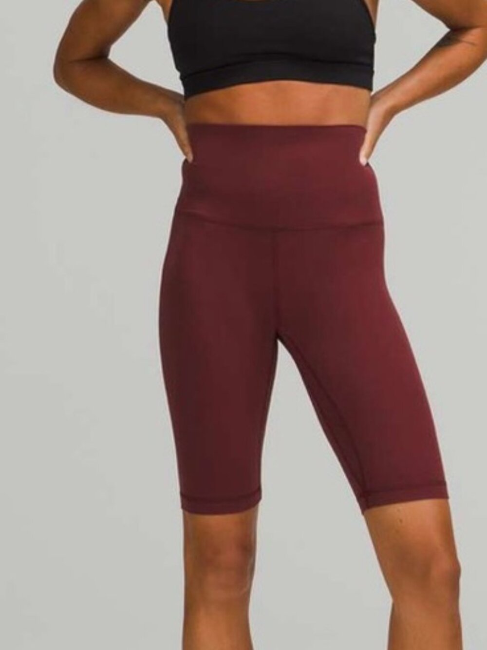 lululemon Align™ High-Rise Short with POCKETS 8" - Color Red Merlot, size 8